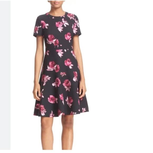 Kate Spade Rose Dress Size 0 Like New - Picture 11 of 15